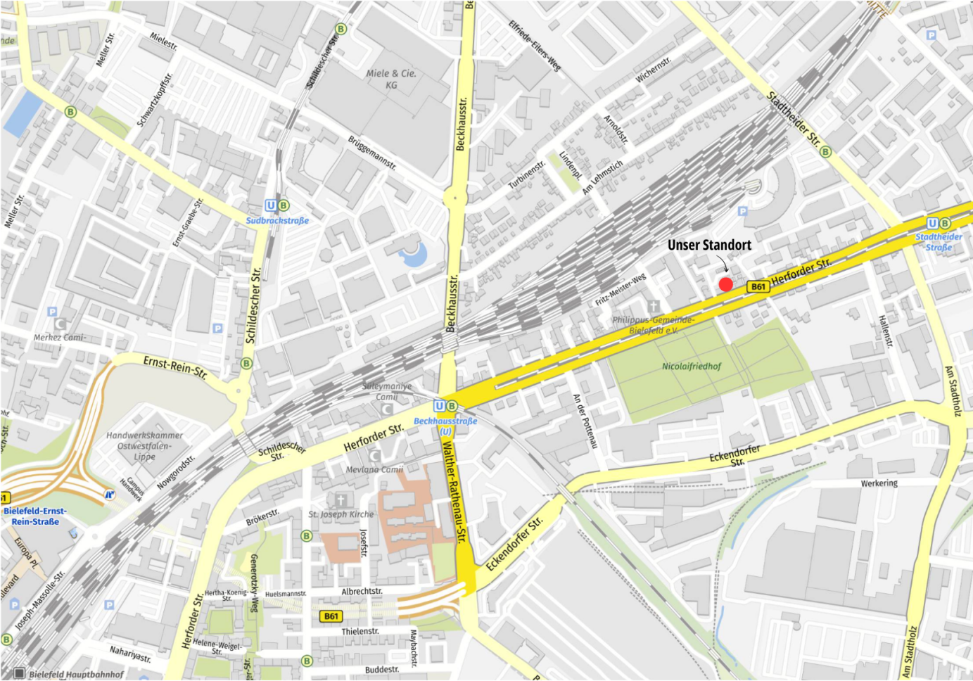 Anfahrt CityLounge Bielefeld